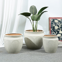 Grands pots de fleurs d'intérieur, jardinières en céramique durables pour la maison, les centres commerciaux, les jardins, les pépinières, décorations