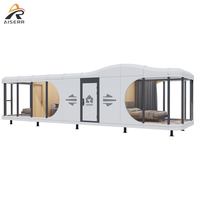 Maisons mobiles préfabriquées en aluminium de luxe, modernes et détachables, type capsule spatiale, pour usage en villa et atelier