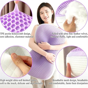 หมอนเจล TPE คุณภาพสูง รูปทรงผีเสื้อ หรูหรา ซักได้ ใช้ได้ทั้งตัวและคอ - Product Image 4