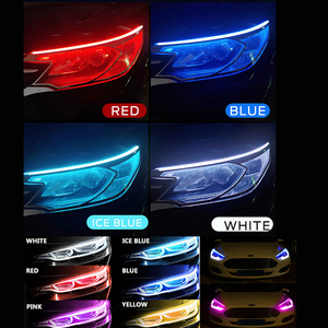 Hướng dẫn hàng ngày đèn Silicone Neon chạy ánh sáng quét Đèn lái 30cm 45cm 60cm xe ánh sáng - Product Image 5