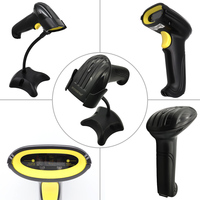 Escáner de Código de Barras con Cable Xincode, Lector de Código de Barras USB Portátil con Soporte, Escáner de Código de Barras Láser 1D para Supermercados M-3100AT