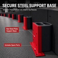 Barreras de Seguridad de Goma HDPE Flexibles con Absorción de Impactos para Eventos Deportivos Temporales