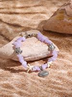 Offre Spéciale étoile de mer pétoncle tortue de mer pierre naturelle chaîne de perles plage coquillage Bracelet femmes bijoux d'été