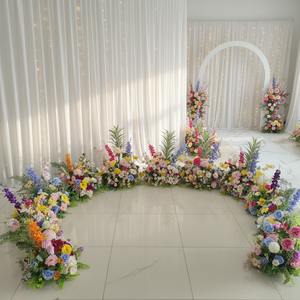 Composizioni Floreali Artificiali in Seta per Corridoi Nuziali, Centrotavola di Alta Qualità, Fiori Finti per Decorazioni di Fidanzamento e Matrimonio - Product Image 1