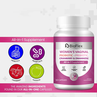 Capsules prébiotiques et probiotiques pour femmes, équilibre hormonal vaginal et du pH, avec vitamine C, vente en gros OEM