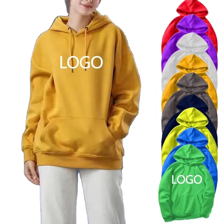 Custom Logo Hooded Clothing Casual Crop Pullover Loose Women S Lightweight Plain Hoodies Sweatshirts