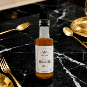 Aceite de sésamo tostado coreano de primera calidad, 180ml, aceite dorado puro prensado en frío Natural sin OGM para recetas sabrosas de cocina asiática y ensalada - Product Image 1