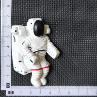 Personnalisé résine Artisanat Astronaute Réfrigérateur Aimants 3D Solide Aimant Résine Moules Vaisseau Spatial Décoration de La Maison Figurine
