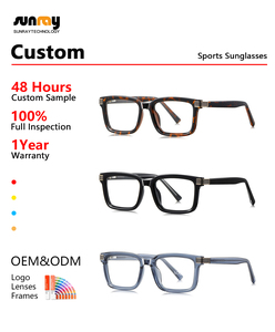 Montures de lunettes carrées tendance <span class=keywords><strong>en</strong></span> TR90, légères, durables, avec charnières flexibles à ressort, pour usage quotidien, design <span class=keywords><strong>coréen</strong></span>. - Product Image 3