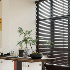 Stores vénitiens motorisés en bois véritable ou imitation bois, à lattes de 50 mm, pour salon - <span class=keywords><strong>Prix</strong></span> de gros - Product Image 2