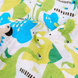 Nouvelle conception Cobijas Dinosaurios bébé mousseline mousseline couvertures d'emmaillotage - Product Image 4