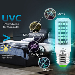 Honeyfly LED UVC Tia Cực Tím Bóng Đèn UV E27/E14 110V/220V 10W Khử Trùng Đèn Ozone Khử Trùng Mạt Ngô Đèn - Product Image 2