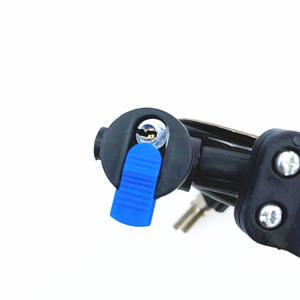 Antivol de vélo Heroic Good Man avec câble en maille et support, sécurité à clé pour VTT, en métal noir durable - Product Image 4