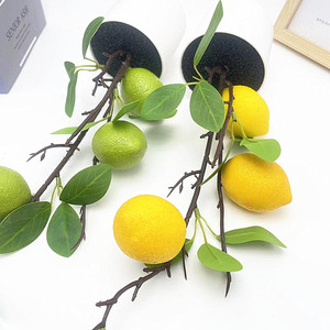 Bonsaï artificiel citron Paulon, 38 cm de haut, décoration intérieure, plante verte en pot, ornement - Product Image 4