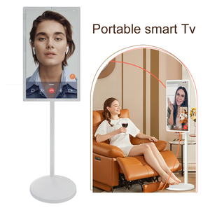 27 pollici Smart LED <span class=keywords><strong>TV</strong></span> sistema Android Touchscreen portatile HD definizione Stand bianco 12V alimentatore per la cucina fiere - Product Image 1