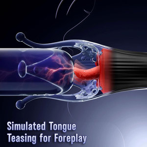 جهاز استمناء يدوي للرجال على شكل كوب طائرة، هزاز لتدريب القضيب، لعبة جنسية للرجال، جهاز اهتزاز للتدريب - Product Image 2