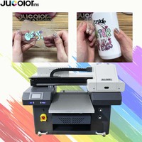 Printer DTF UV 4060 ukuran A2 Flatbed cetakan UV 3 buah DX7 G5 Transfer kepala DTF Film Printer UV
