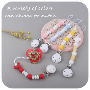 Set de chupete de silicona con cuentas para dentición, Set de chupete de silicona con diamantes brillantes de Mickey, producto en oferta - Product Image 3