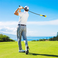 Entraîneur de swing de golf avec poignée et poids réglable, aide à l'entraînement pour les golfeurs, entraîneur de swing pour la pratique du golf