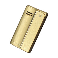 Briquet coupe-vent à flamme nue en métal, rechargeable au gaz, cadeau d'affaires, vente en gros, briquet torche à flamme jet pour cigares et cigarettes