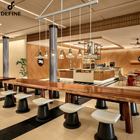 Ensembles complets de meubles de restaurant de luxe, mobilier de salle à manger commerciale moderne, ensemble de meubles de restaurant d'hôtel, tables et chaises pour hôtels