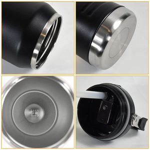 Vente en gros de gobelets isothermes en acier inoxydable avec revêtement en poudre, grande capacité 40oz/54oz, pour le sport et le café, avec poignée - Product Image 4