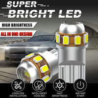 Ampoules LED T10 194 168 2825 Canbus pour voiture, éclairage intérieur LED 9SMD, décodage, indicateur de largeur