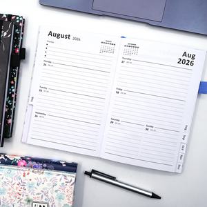 Agenda Personalizada 2026 Tamaño A5 con Logotipo en Cuero PU Tapa Dura y Banda Elástica para Planificación Diaria Calendario y Diario para Empresas - Product Image 3