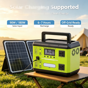 <b>Portable</b> Solar Power Station <b>AC</b> 220V LiFePO4 Battery with MPPT Controller and Cigar Lighter for Outdoor Camping Charging - Product Image 5