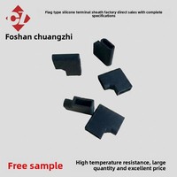 Manchon isolant en silicone blanc de type drapeau CZF250B, 63 bornes, en forme de L, pour faisceau de câbles haute température, protection isolante Chinadirect