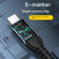 Câble de données tressé PD Type-C vers Type-C 240W 5A à charge ultra-rapide pour téléphones mobiles et tablettes