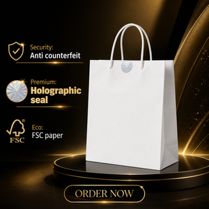 Borsa di Carta Anticontraffazione Personalizzata FSC per Shopping e Confezioni Regalo per Negozi al Dettaglio - Product Image 6