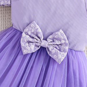 ชุดลำลองสองชิ้นสำหรับเด็กผู้หญิง ดีไซน์สวยหรู พร้อมโบว์น่ารัก เสื้อแขนยาว ผ้าขนสัตว์เนื้อนุ่ม ระบายอากาศได้ดี มีหลายสีให้เลือก - Product Image 6