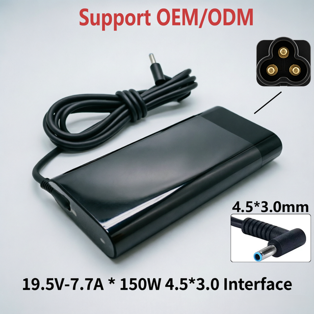 150W 19.5V 7.7A PD 3.0 Fireproof 4.5*3.0 AC Adapter Laptop Power Supply for