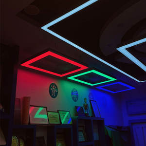 โคมไฟระย้าเส้นสำหรับเล่นบิลเลียดในเชิงพาณิชย์โคมไฟ LED เพดานโคมไฟแขวนยาว RGB โคมไฟระย้า - Product Image 3