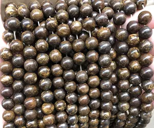 Braccialetto di fabbrica gemma rotonda perla di pietra ametista naturale pietra preziosa allentata perline sciolte di cristallo trasparente per la fabbricazione di gioielli