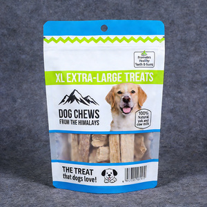 Sachet Doypack Personnalisé en Nylon Recyclé pour Friandises et Aliments pour Chiens, avec Fermeture Éclair Frontale Imprimée - Product Image 3