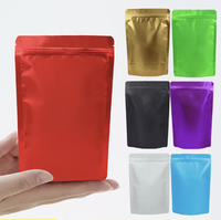Wiederverwendbare, mehrfarbige, lebensmittelechte, feuchtigkeitsbeständige, matte Kunststoff-Standbeutel mit Reißverschluss, metallisierte Snack-Verpackungstüten für Tierfutter