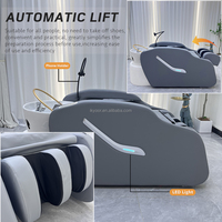 Lit de Massage de lavage de cheveux de luxe professionnel Tables de Massage lits lit de shampooing de Spa de tête électrique pour Salon de coiffure