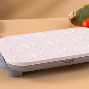 Sonifer SF-6103 ménage 1200W Offre Spéciale plaques ronde 12 trous facile électrique mini automatique pancake maker machine - Product Image 2