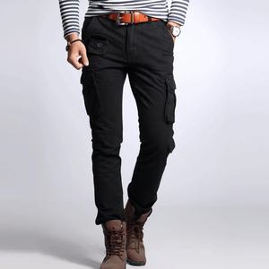 Pantalon cargo multi-poches de voyage et de randonnée OEM pour hommes, avec fermeture éclair amovible - Product Image 3