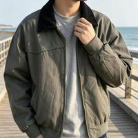 Veste bomber rétro américaine sur mesure, coupe-vent, respirante, unisexe