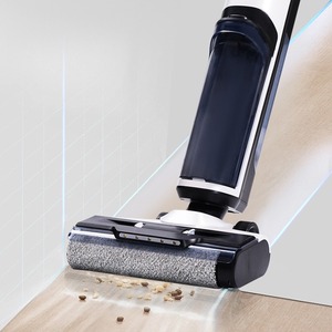Electric Mop Cordless Floor Scrubber <b>Battery</b> Powered Dry Vacuum Cleaner With <b>Flat</b> Suction Nozzle For Home Cleaning - Product Image 2
