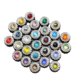 Remaches de Cristal con Pedrería, Remaches Rápidos de Aleación Plateada para Manualidades en Cuero y Bricolaje - Product Image 2