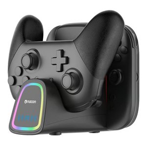 Caricabatterie per Nintendo <b>SWITCH</b> 2 Charger QuadPro + RGB Black SWITCHNEWCHARGERPRO - Product Image 3
