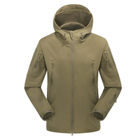 Jaket Taktis Outdoor Pria Hoody Inter Solid Jaket Mantel Seragam Olahraga Tahan Air Softshell