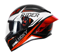 Casque de moto pour la conduite quotidienne en ville, double visière, coque intégrale en ABS, unisexe, du M au XXL