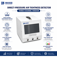 Probador de Hermeticidad, Detector de Fugas por Presión Directa, Tres Canales, Alta Presión, 0.1% F.S, Equipo de Prueba de Hermeticidad