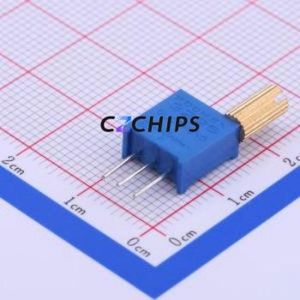 ตัวต้านทาน3296W-1-504-8mm ปรับได้/โพเทนชิออมิเตอร์ผ่านรูส่วนประกอบ (THT) ตัวต้านทาน500Kohm 10% - Product Image 1