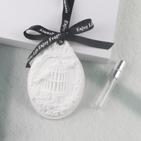 Diffuseur d'huiles essentielles en céramique parfumée, fait main, en porcelaine, pour la maison, à suspendre, pour voiture et armoire, désodorisant d'ambiance